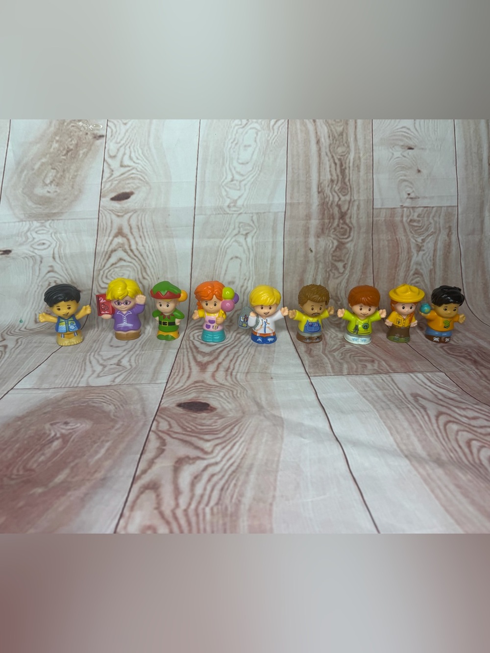 Fisher-Price Little People Figure Lot of 9 Assorted Characters Vintage Toys